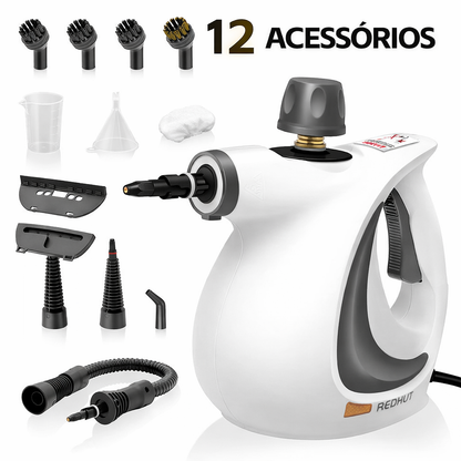 Limpador a vapor portátil 12 em 1 (alta pressão)
