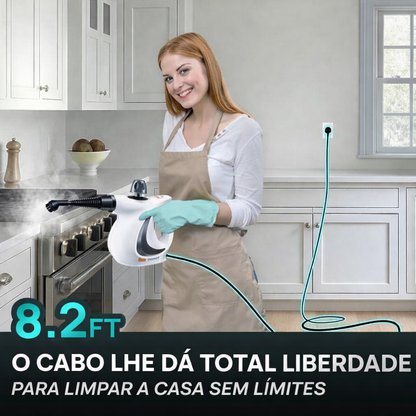 Limpador a vapor portátil 12 em 1 (alta pressão)