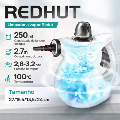 Limpador a vapor portátil 12 em 1 (alta pressão)