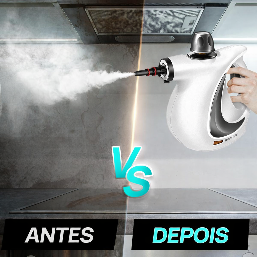 Limpador a vapor portátil 12 em 1 (alta pressão)