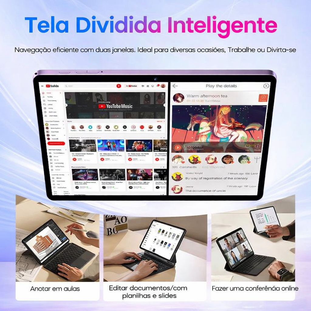 Tablet X9 Ultra 11” Android 15 | 12 GB de RAM + 256 GB | Bateria de 10.000 mAh | WiFi 5G