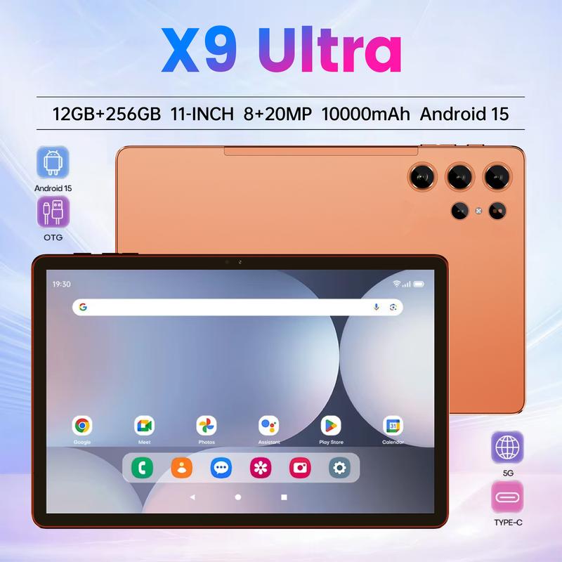 Tablet X9 Ultra 11” Android 15 | 12GB RAM + 256GB | Batería 10000mAh | WiFi 5G